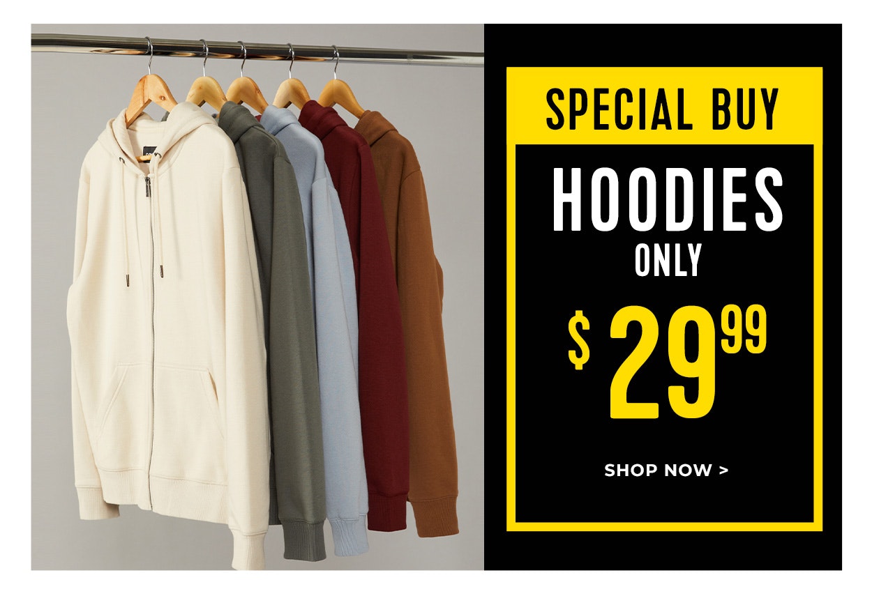 Essential Hoodies $29.99